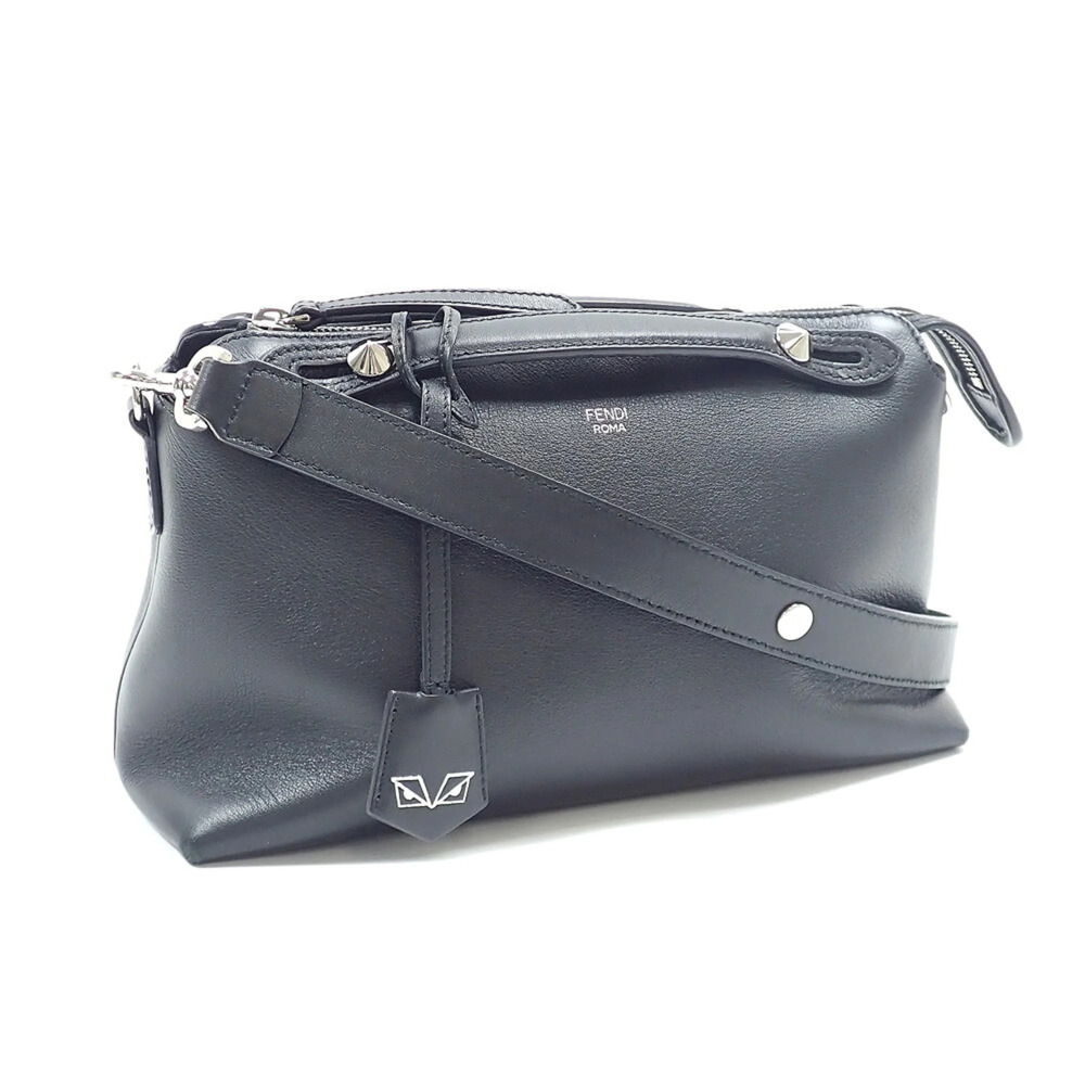 Fendi By The Way Medium Handbag for Women, Black Leather, 8BL124 1D5 F0GXN